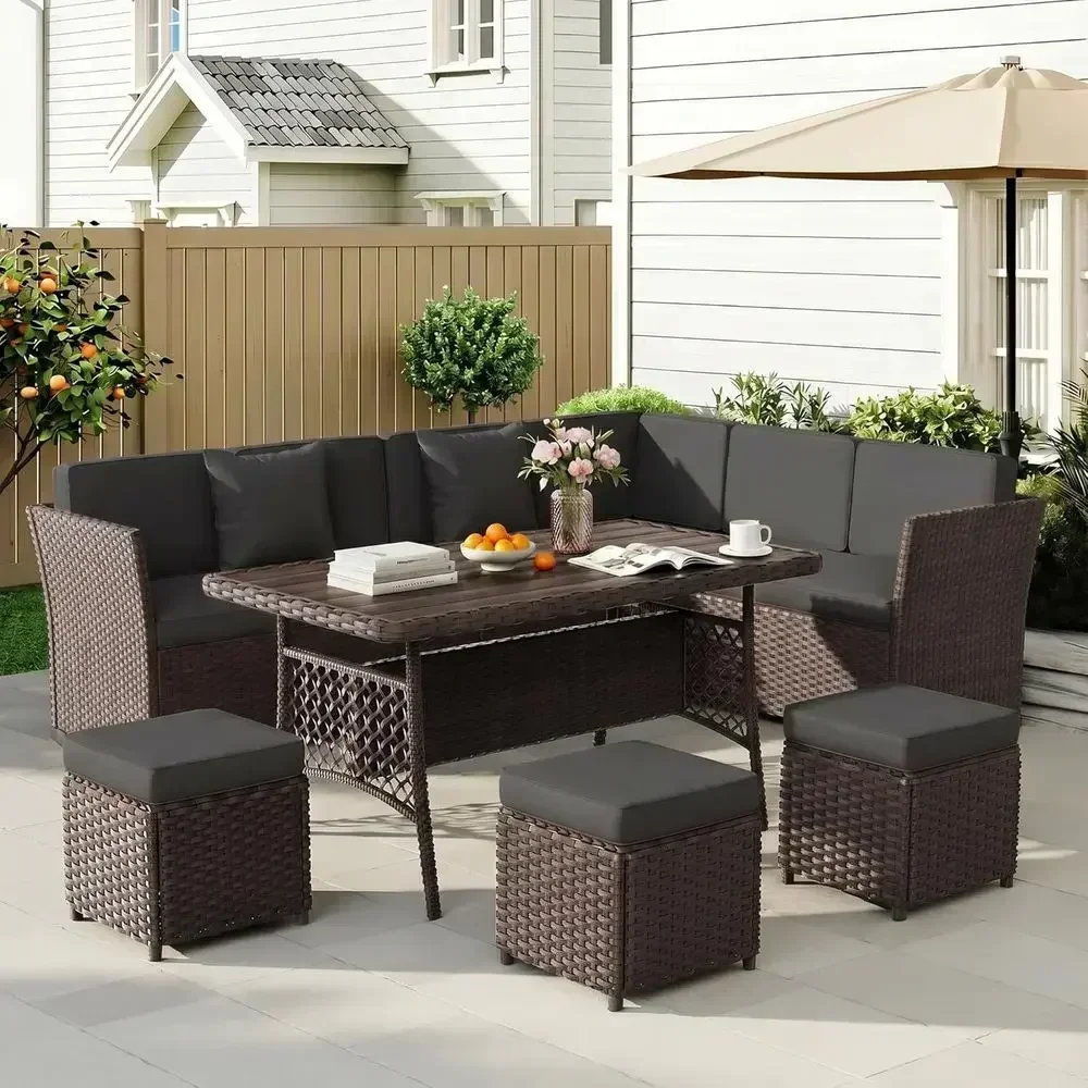 Outdoor Furniture Metal Chairs - Conjunto de muebles de jardín de