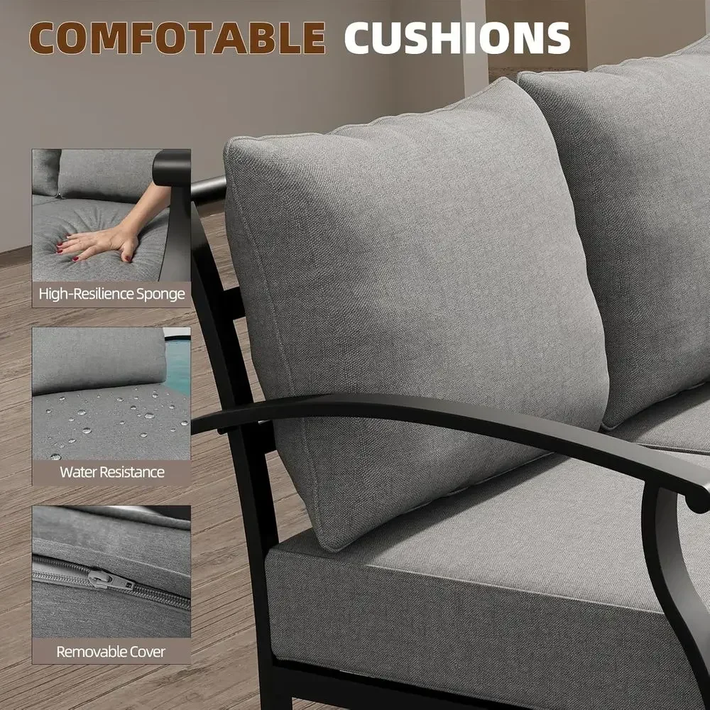 Conjunto de muebles de metal p - Outdoor Furniture Metal Chairs reseña y precio