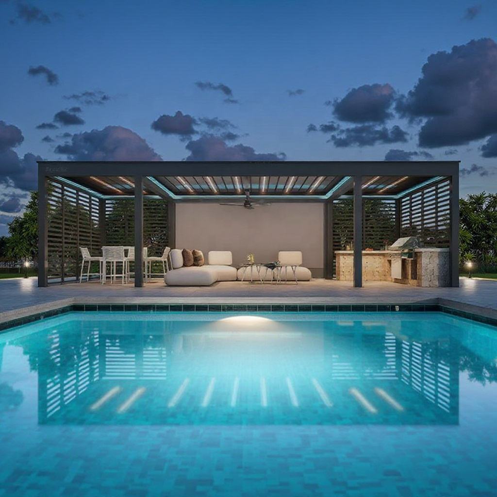 Pérgola Rectangular de Aleació - Outdoor Furniture Metal reseña y precio