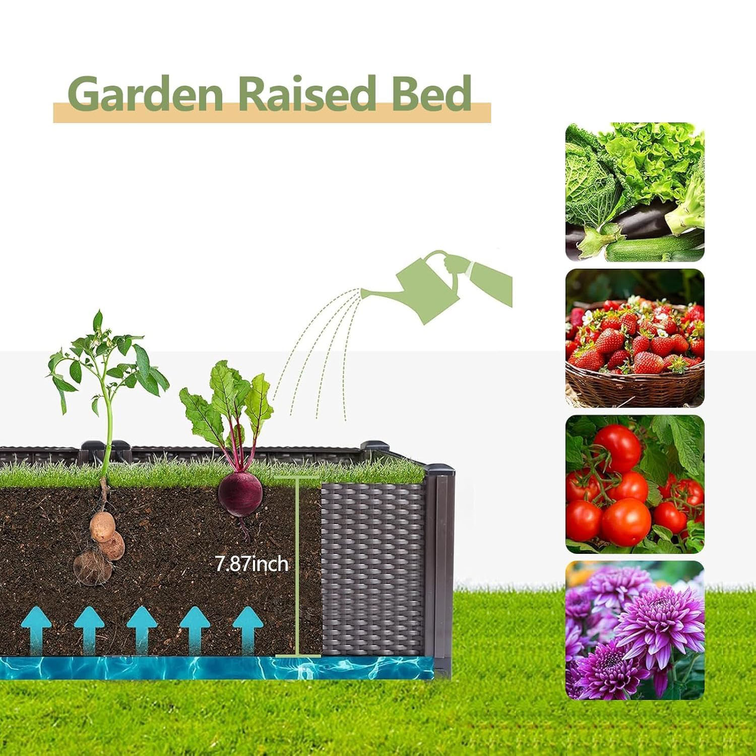 Jardinera Elevada con Autorrie - Outdoor Daybed Furniture reseña y precio
